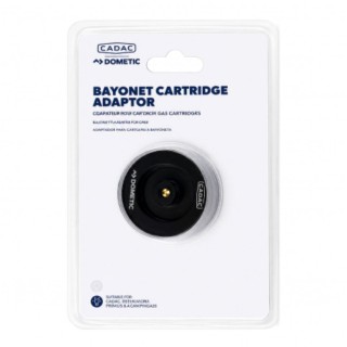 1 - Adapter voor Cadac bajonetpatronen van EN417 schroefdraadaansluiting naar bajonet voor campinggaskachels